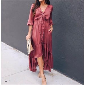 Vici dolls pocket satin dress